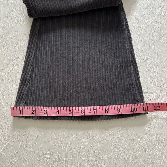 Aerie Ribbed Velour Flare Pants Gray Size M | Cozy Lounge Athleisure - Picture 7 of 7